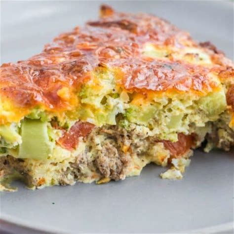 tomato-broccoli-sausage-crustless-quiche-cupcakes image