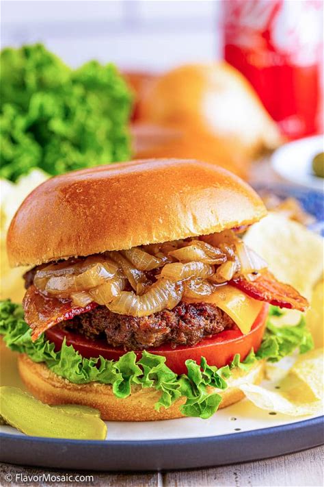 grilled-onion-bacon-cheddar-burger-flavor-mosaic image