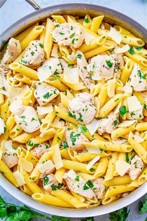 lemon-butter-garlic-chicken-pasta-averie-cooks image