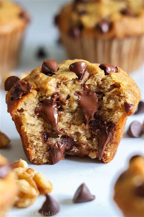 banana-chocolate-chip-muffins-video-simply image