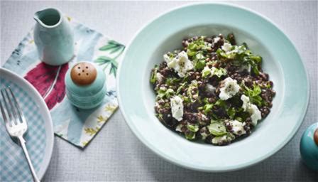 lentil-and-goats-cheese-salad-recipe-bbc-food image