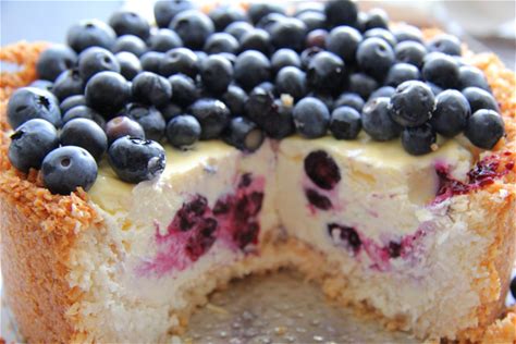 coconut-crusted-blueberry-cheesecake-divalicious image
