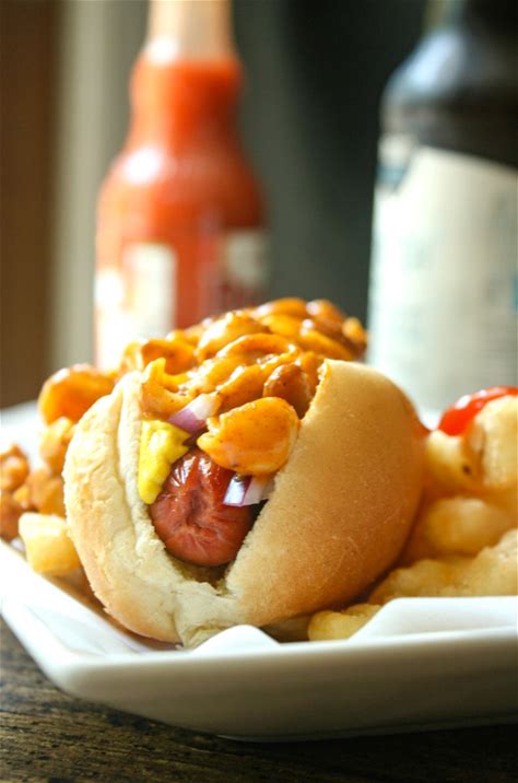 loaded-chili-mac-and-cheese-hot-dogs-daily-appetite image