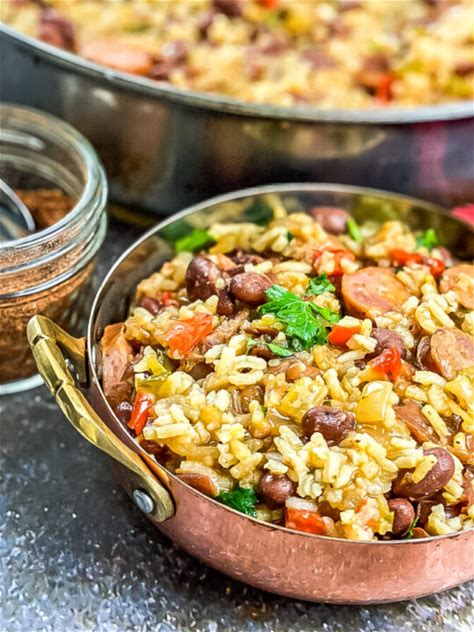 easy-cajun-red-beans-and-rice-with-sausage image