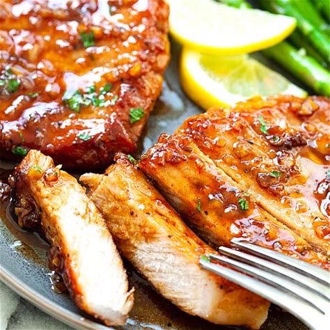 boneless-pork-chops-with-honey-garlic-sauce-rasa image