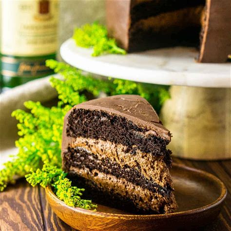 irish-whiskey-chocolate-cake-with-baileys-mousse image