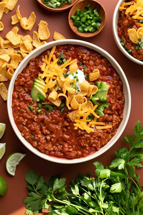 healthy-turkey-chili-stove-top-and-slow-cooker image