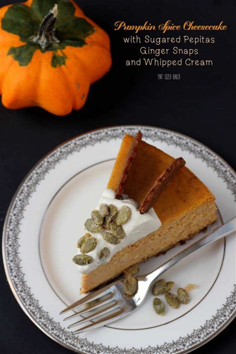 pumpkin-cheesecake-recipe-with-ginger-cookie-crust image