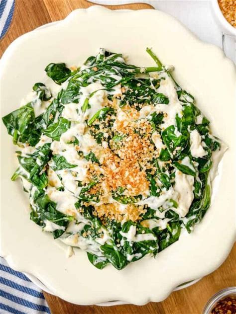 creamed-spinach-with-toasted-panko-breadcrumbs image
