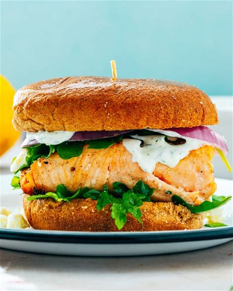 salmon-sandwich-with-dill-sauce-a-couple-cooks image