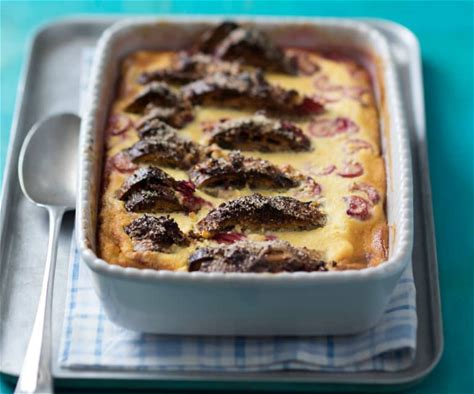 rhubarb-and-ricotta-bread-and-butter-pudding image