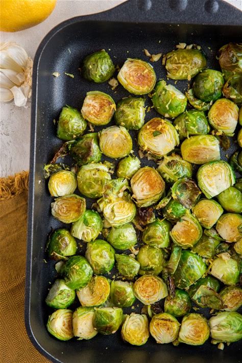 roasted-brussel-sprouts-with-garlic-and-lemon image