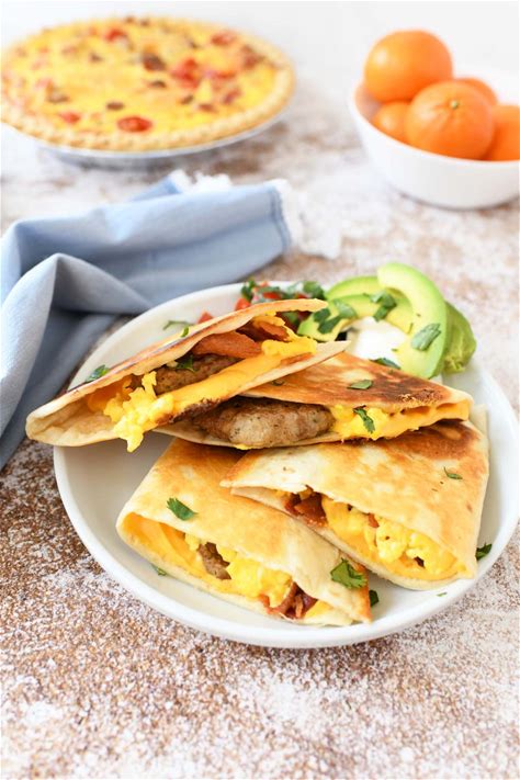 bacon-egg-and-cheese-breakfast-quesadillas-savvy image