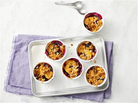 peach-blueberry-crumbles-recipe-ina-garten-food image