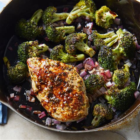 skillet-chicken-breast-broccoli-with-mustard image