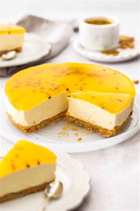no-bake-passionfruit-cheesecake image