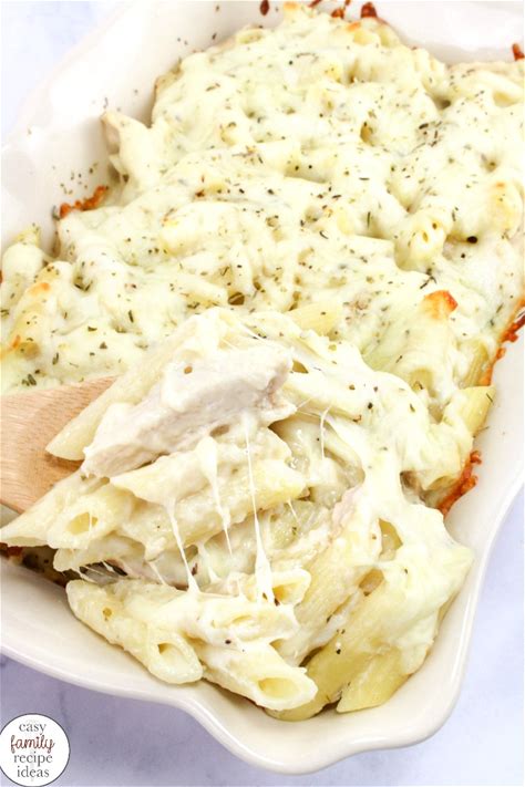chicken-alfredo-penne-pasta-easy-and-delicious image