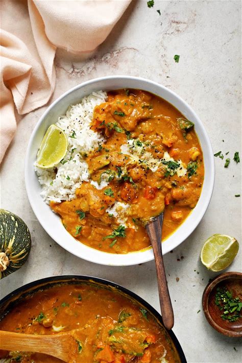 indian-pumpkin-curry-one-pot-recipe-elavegan image