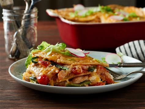 mexican-chicken-and-poblano-lasagna-recipe-food image