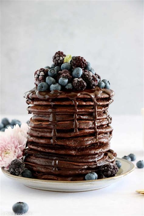 perfect-chocolate-pancakes-dels-cooking-twist image
