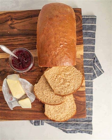 100-whole-wheat-bread-recipe-bless-this image