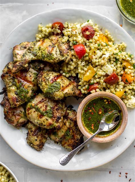 grilled-chimichurri-chicken-with-couscous-salad image