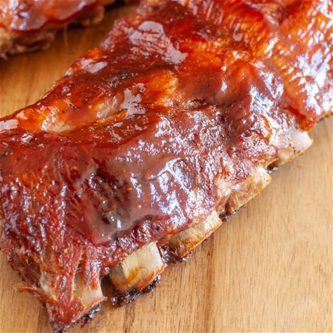 fall-off-the-bone-baby-back-ribs-in-the-oven-food image