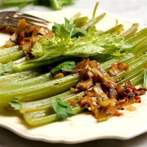 quick-braised-celery-and-leeks-easy-side-dish image