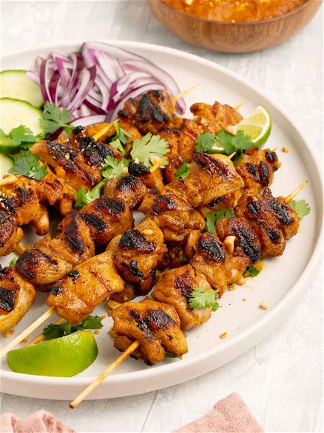 chicken-satay-skewers-with-peanut-sauce-khins image