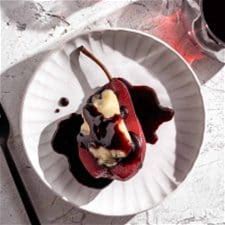red-wine-poached-pears-with-blue-cheese-nibble image
