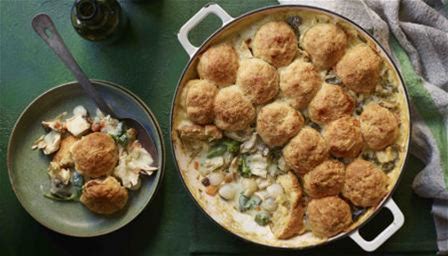 chicken-and-cheddar-cobbler-pie-recipe-bbc image