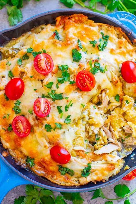easy-green-chilaquiles-with-chicken-averie image