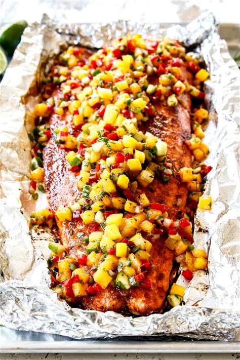 easy-baked-chipotle-salmon-with-mango-salsa image