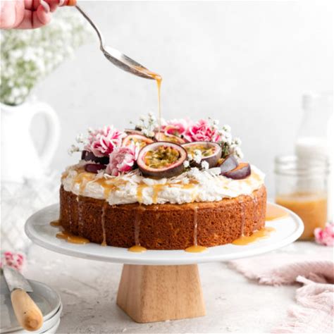 triple-coconut-cake-with-passion-fruit-caramel-food image