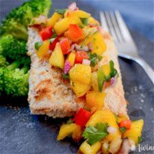 coconut-crusted-salmon-with-mango-pineapple-salsa image