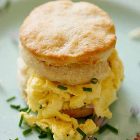 buttermilk-biscuits-with-soft-scrambled-eggs image