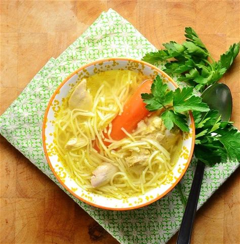 polish-chicken-noodle-soup-rosol-everyday-healthy image