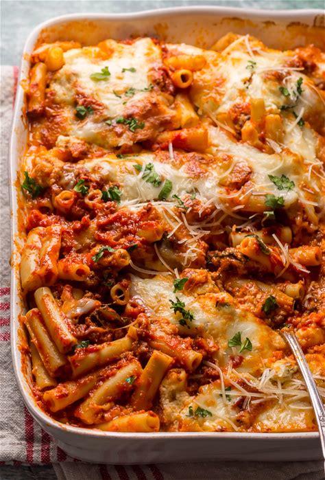 best-ever-baked-ziti-recipe-baker-by-nature image