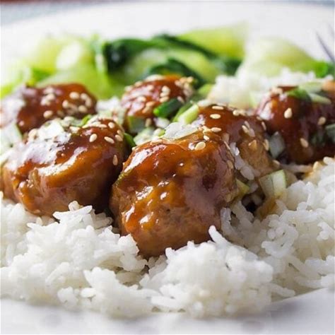 chicken-meatball-recipe-sticky-sweet-spicy image
