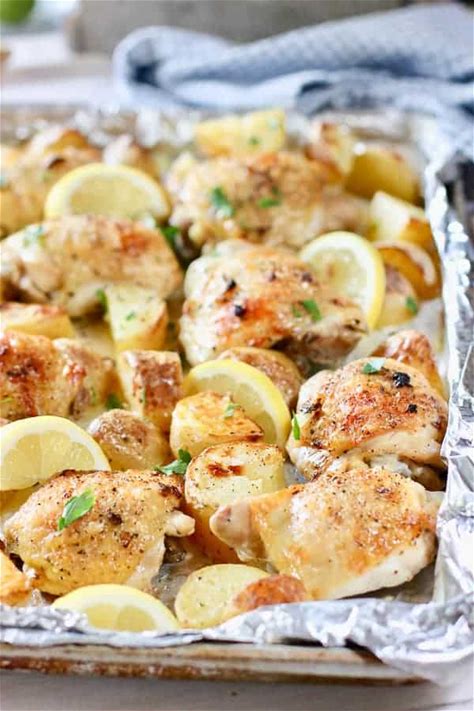 easy-roasted-chicken-thighs-and-potatoes-laughing image