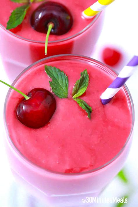 cherry-smoothie-recipe-30-minutes-meals image