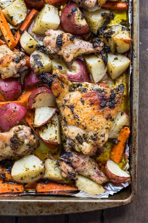 sheet-pan-pesto-chicken-and-vegetables-neighborfood image