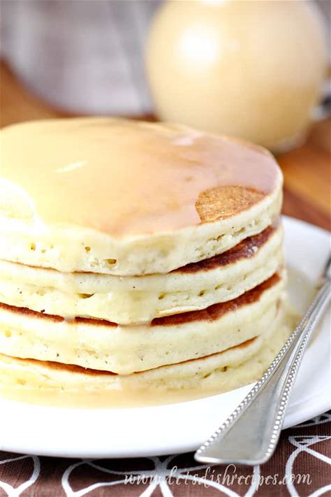 eggnog-pancakes-with-homemade-vanilla-syrup-lets image
