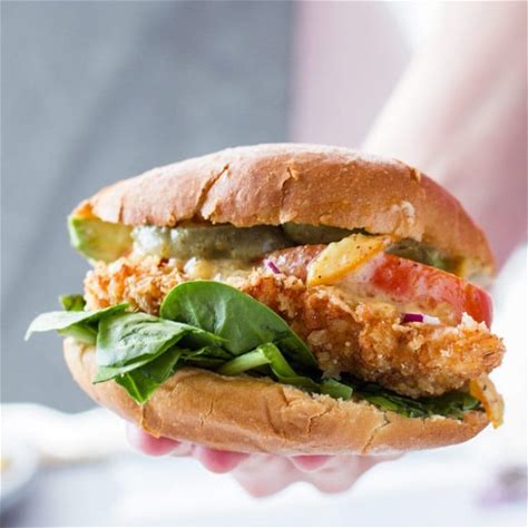 crispy-panko-chicken-burger-with-honey-mustard image