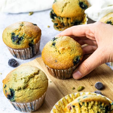 fluffy-vegan-blueberry-muffins-wfpb-refined-sugar image