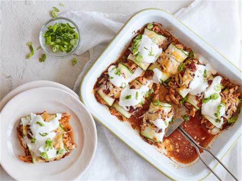 cheesy-zucchini-and-chicken-enchiladas-food image