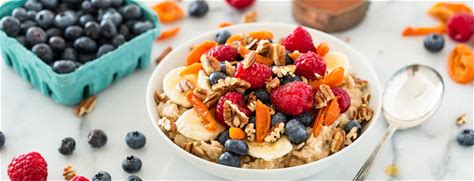 healthy-oatmeal-recipe-with-fruits-and-nuts-forks image