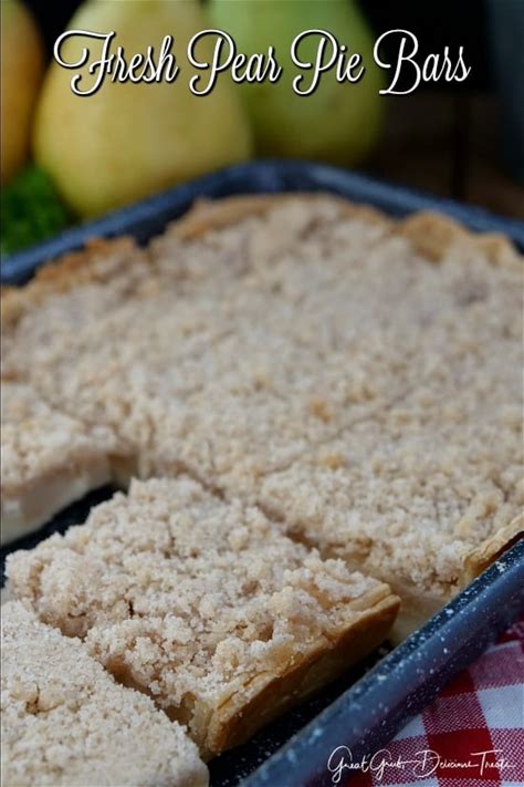 fresh-pear-pie-bars-great-grub-delicious-treats image