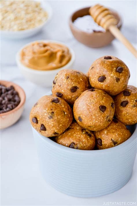 no-bake-peanut-butter-protein-balls-just-a-taste image