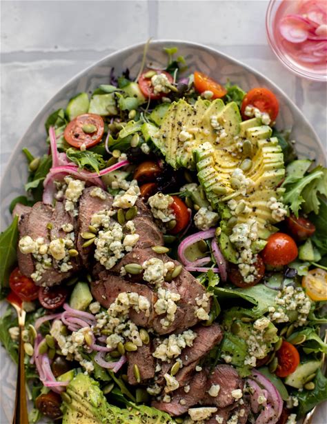 grilled-steak-salad-with-blue-cheese-vinaigrette image